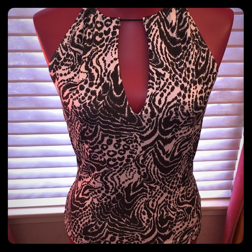 - X.O.X.O animal print halter style top(2000s vintage) Y2K medium